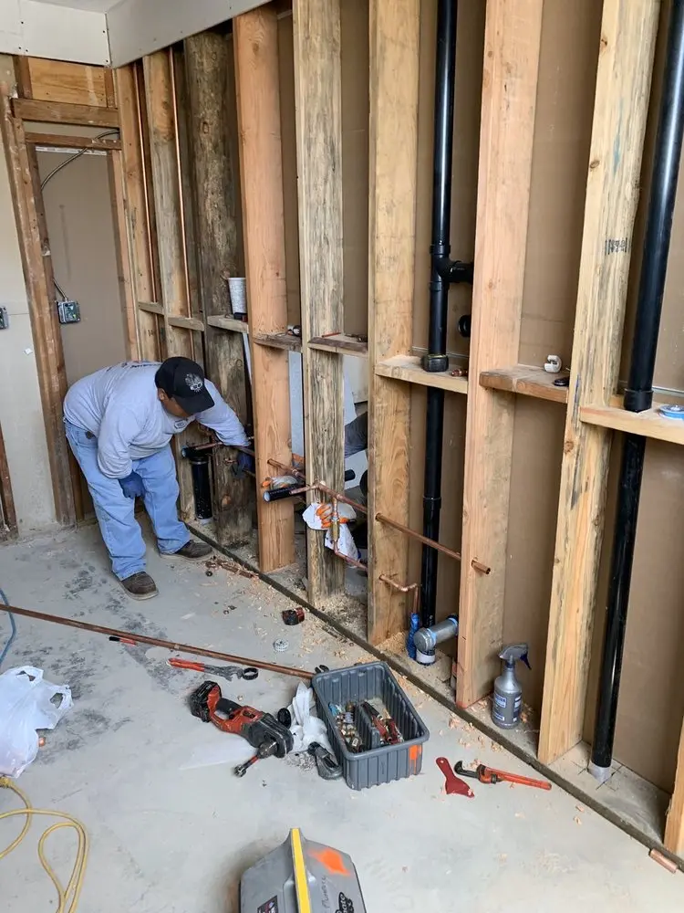 Commercial rough-in plumbing for Water Heater Replacement in Berwyn